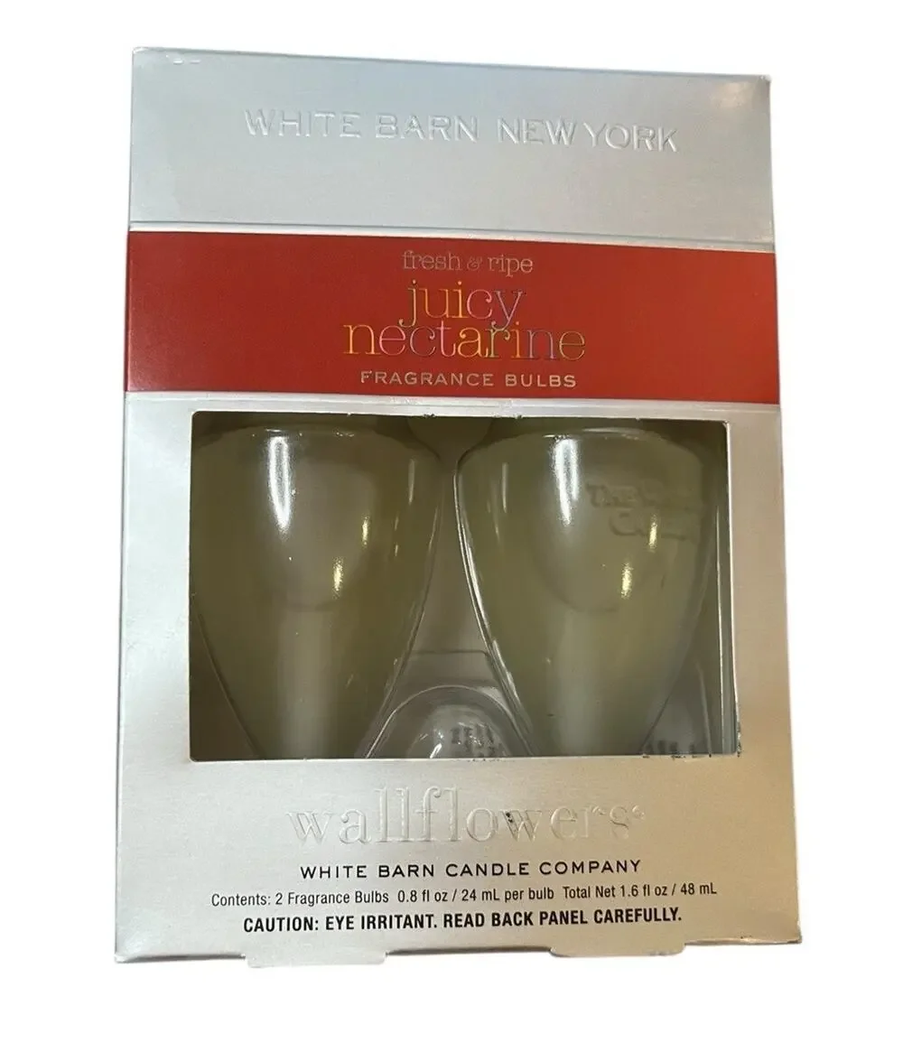 The White Barn Candle Co Wallflowers Juicy Nectarine Fragrance Bulbs 2 Pk B&BW